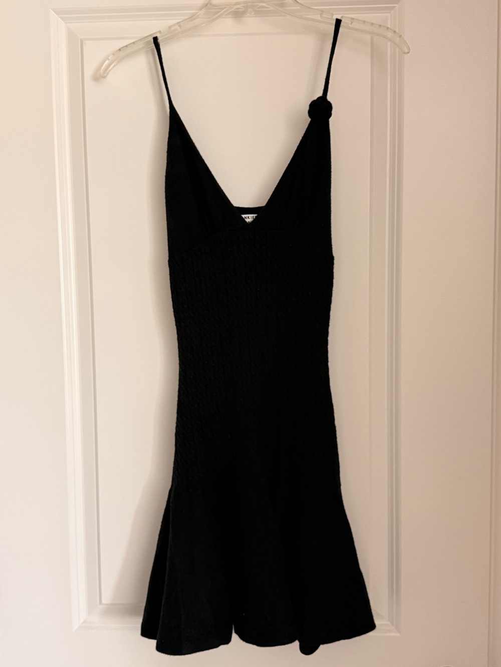 Frankie’s Bikinis Houston Cable Cloud Knit Dress - Black Size Medium - Picture 2 of 3